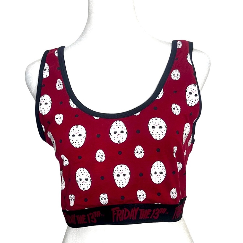 Torrid‎ Friday The 13th Jason Mask Crop Tank Top Sz 2 NWT Horrorcore Y2K Alt
